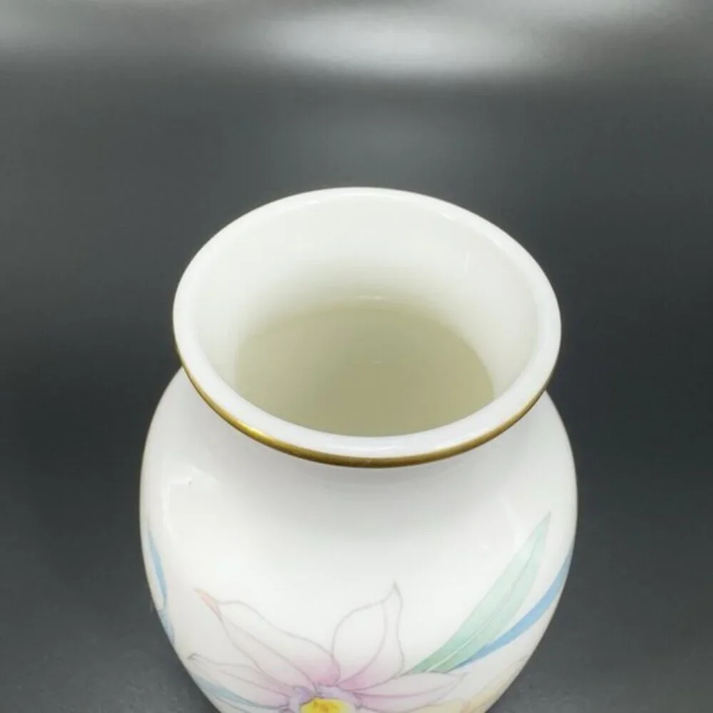 Christopher Stuart Bone China Porcelain‎ Small Bud Vase Floral Pattern Vase VTG